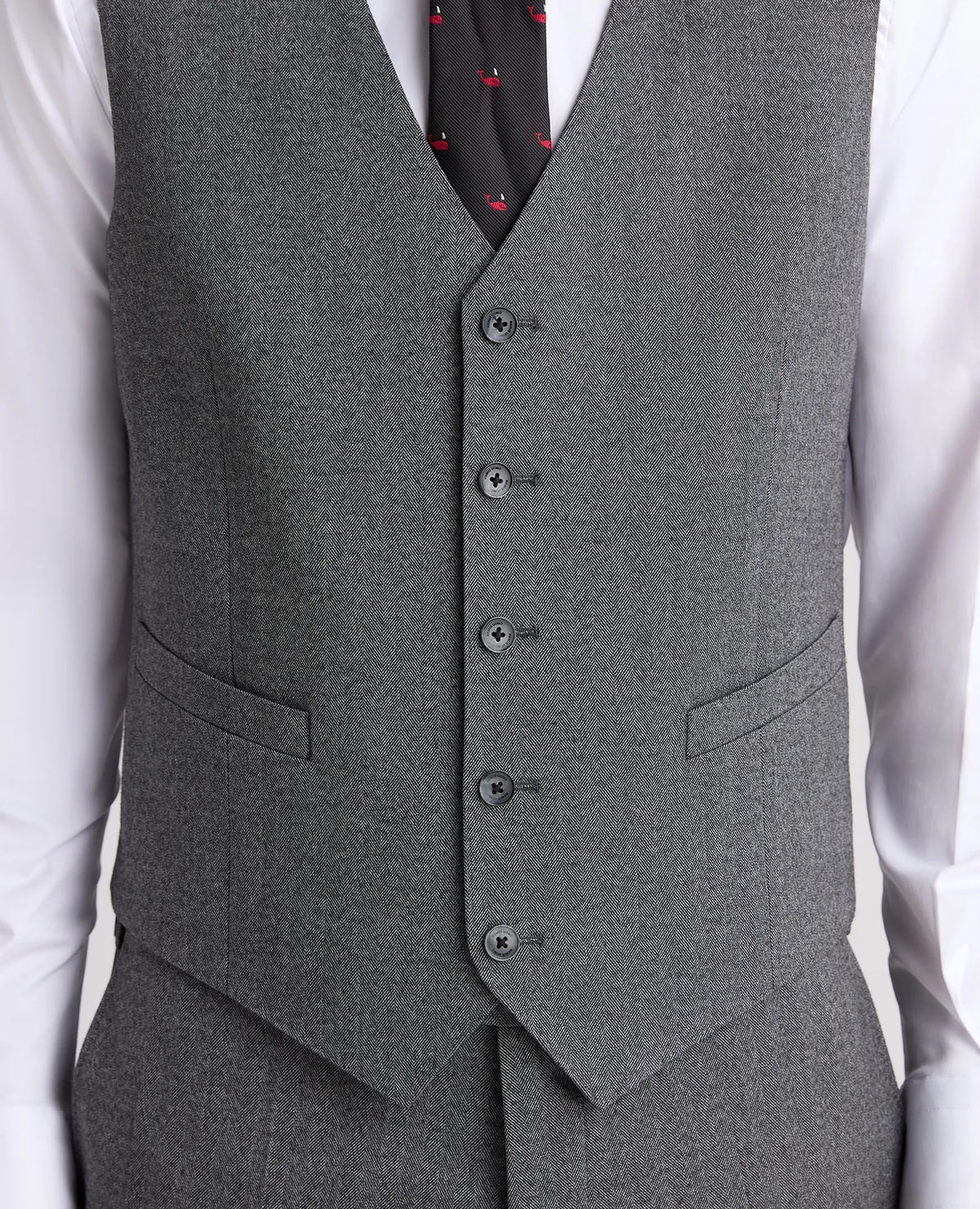 Remus Uomo Peppe Grey Waistcoat 52746 07