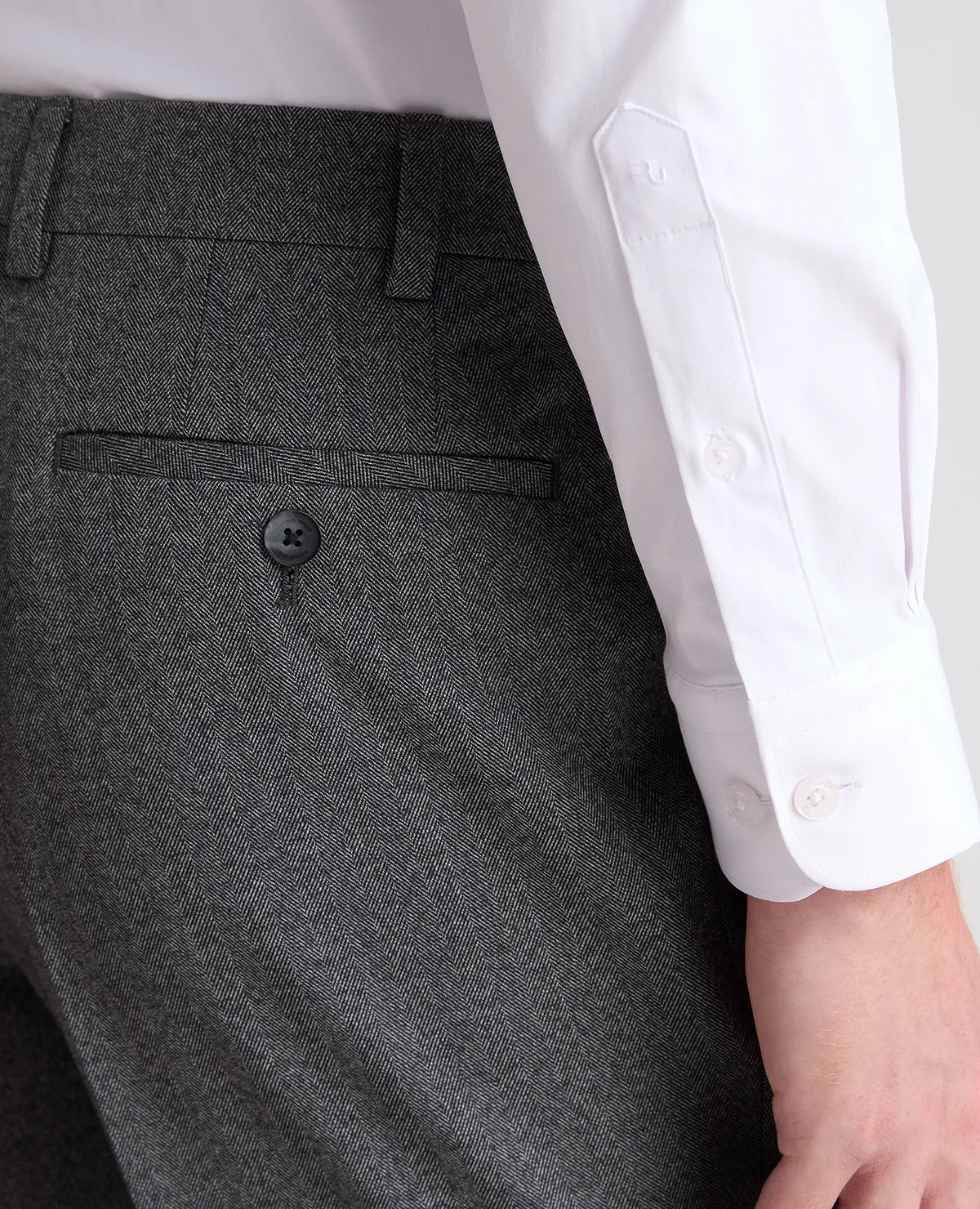 Remus Uomo Peppe Grey Suit Trousers 72746 07