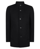 Remus Uomo Jonah Black Wool Coat 90374 00