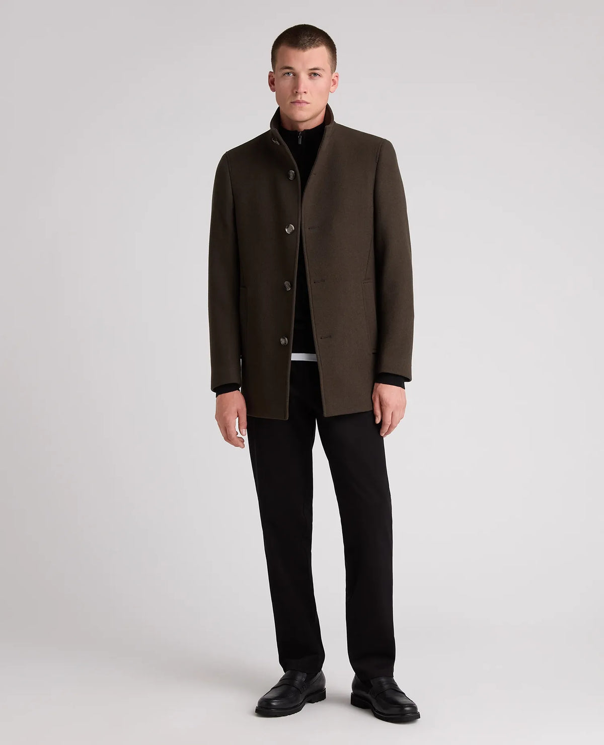 Remus Uomo Jonah Wool Coat Dark Green 90374 38