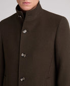 Remus Uomo Jonah Wool Coat Dark Green 90374 38