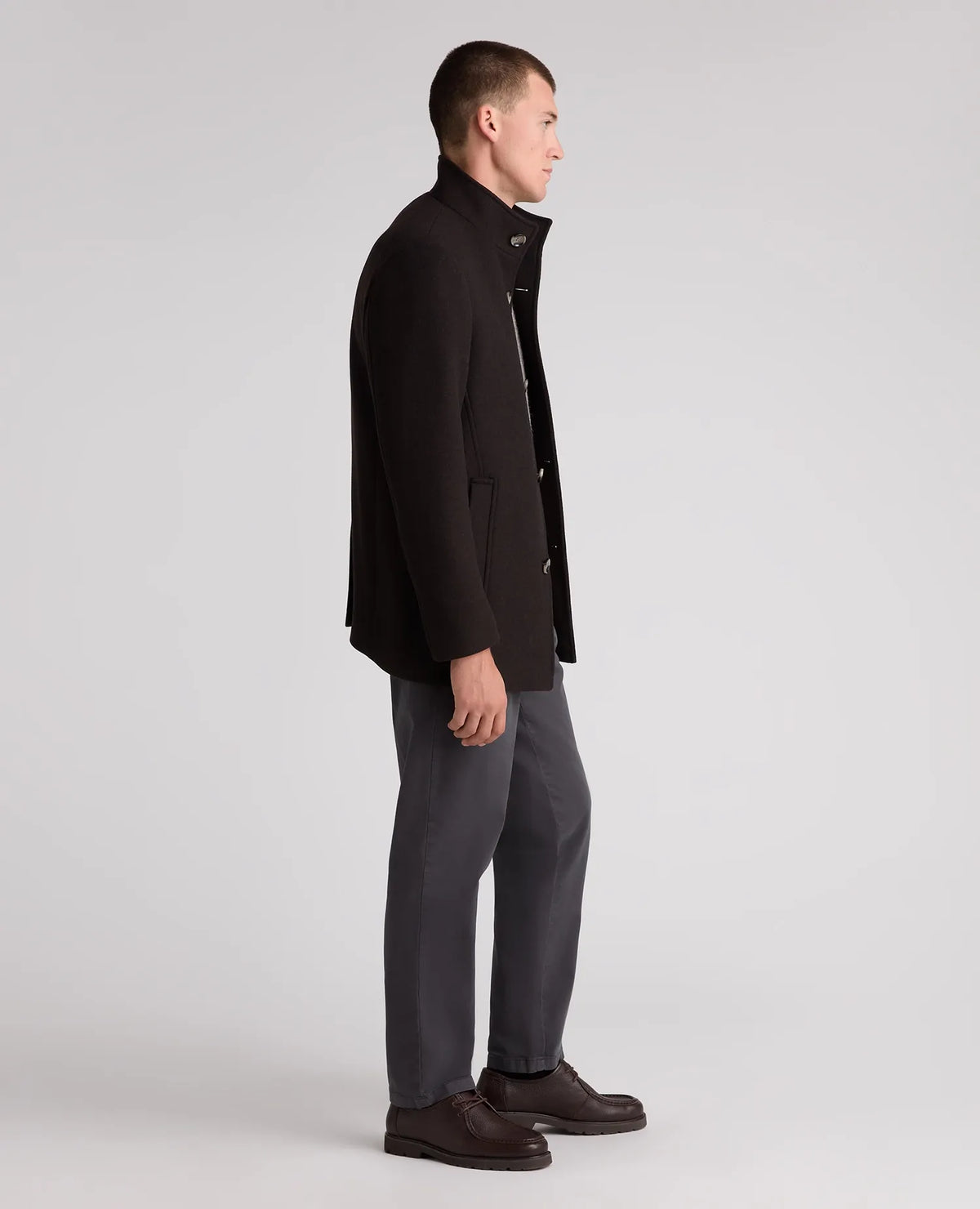 Remus Uomo Jonah Wool Coat Dark Brown 90374 49