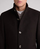 Remus Uomo Jonah Wool Coat Dark Brown 90374 49