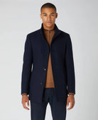 Remus Uomo Jonah Wool Coat Navy 90374 79
