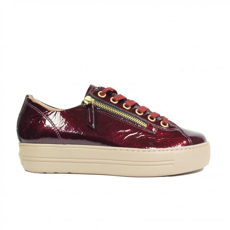 Paul Green Wine Patent Trainers 5006