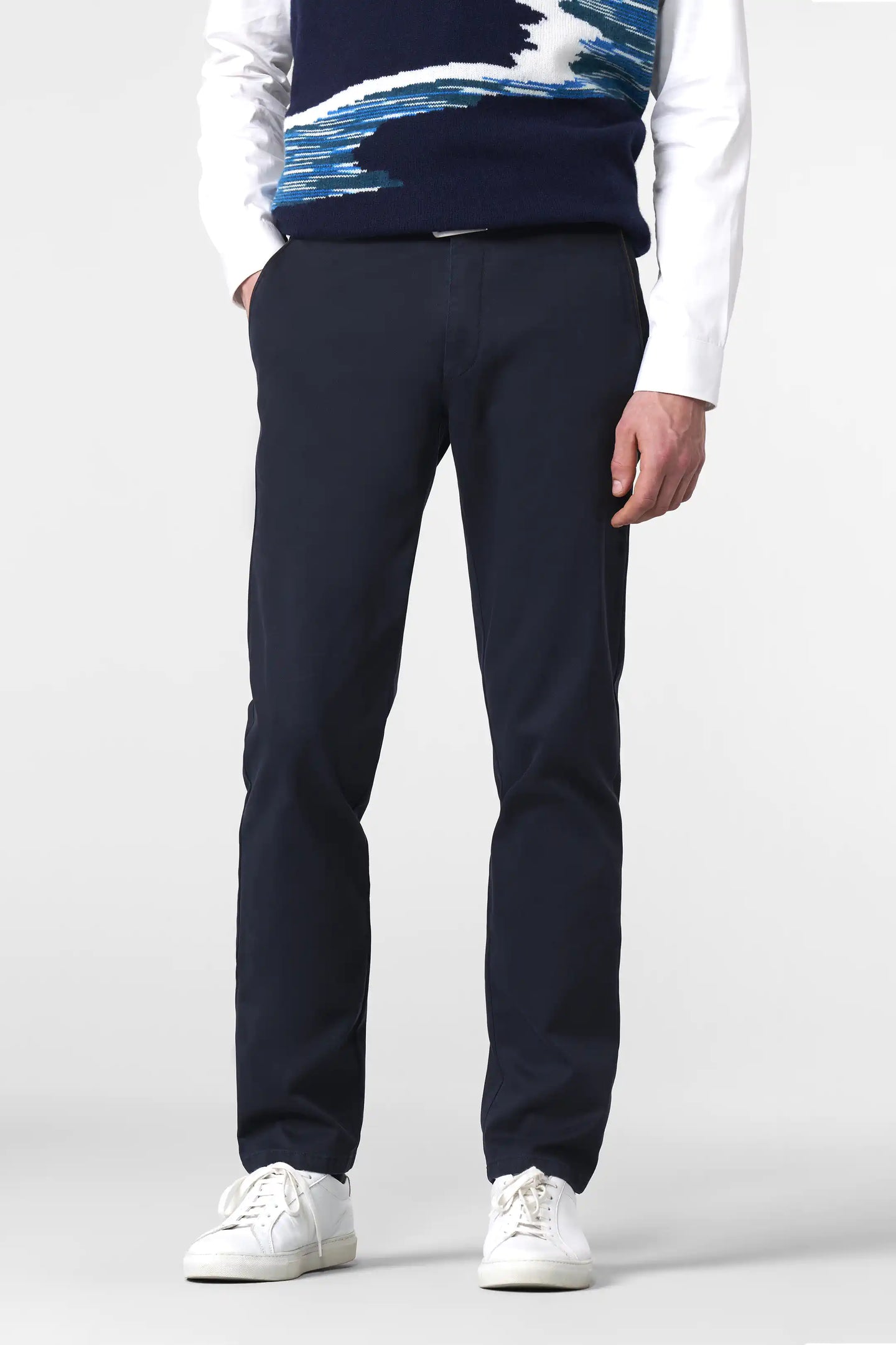 Meyer Navy Chinos 5617 18