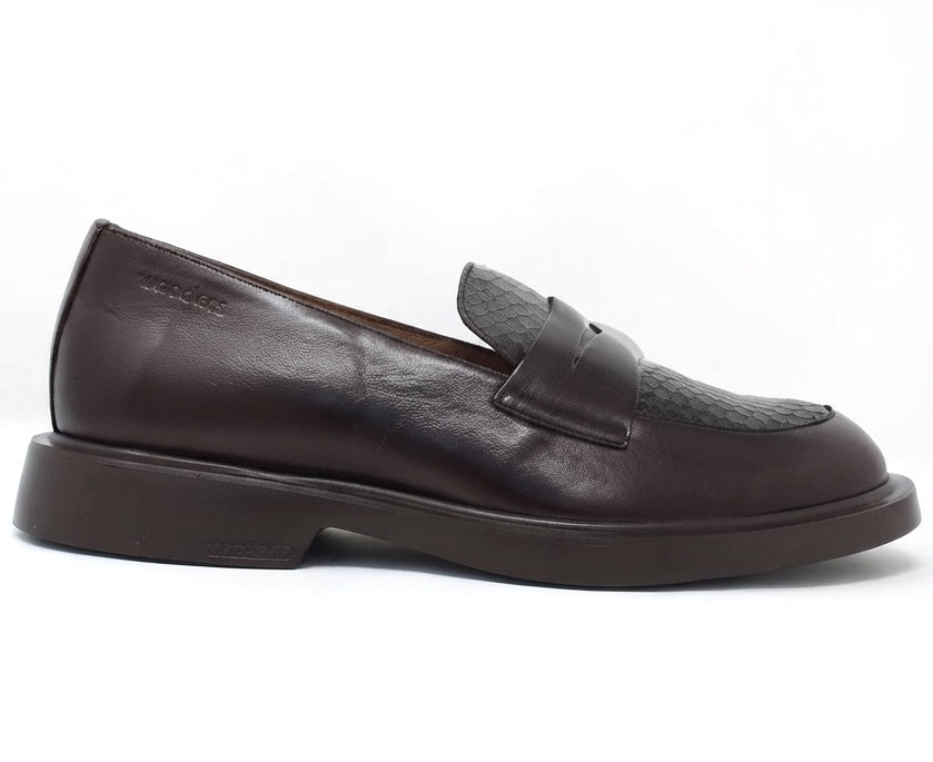 Wonders Slip On Brown Shoe A-5301 Oregonlux
