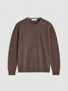 Gran Sasso Brown Crew Wool Knit 55167 19690 184