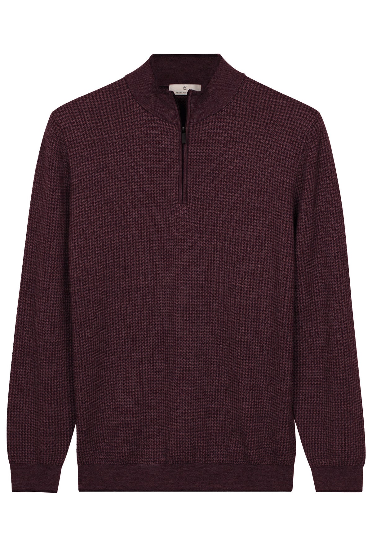 Thomas Maine Burgundy Zip Knit 6284TM109 49