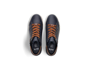 Ara | High Top Trainer Boots in Navy & Nuts | 12.24499.92