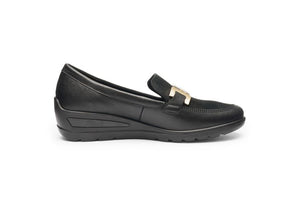 Ara Black Wedge Wide Shoe 12.50609.01