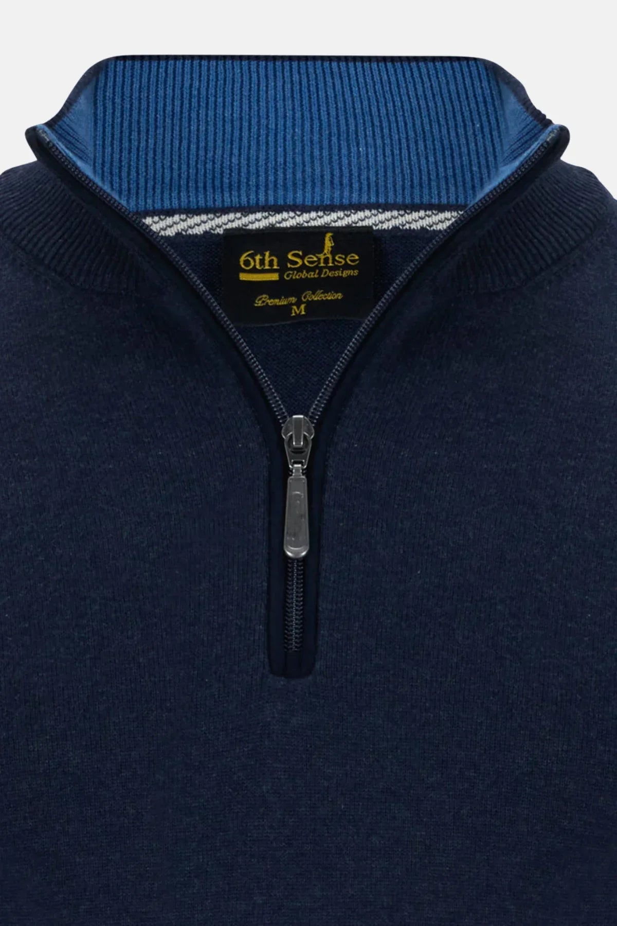 6th Sense Harry Zip Jumper Navy
