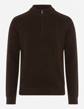 Load image into Gallery viewer, Brax Dark Brown Zip Knit 70-0539 Steffen 52