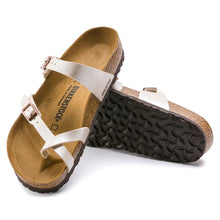 Load image into Gallery viewer, Birkenstock Mayari | Toe Loop Leather Sandals in Graceful Pearl White