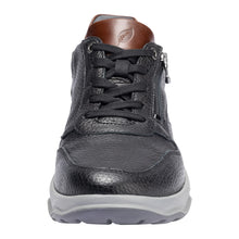 Load image into Gallery viewer, Waldlaufer | Mens Wide H Fit Shoe in Black with Cognac Heel Contrast | 718007 594