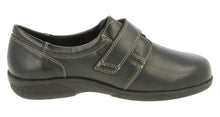 Load image into Gallery viewer, Easy B Velcro Shoe Black Rory 2V