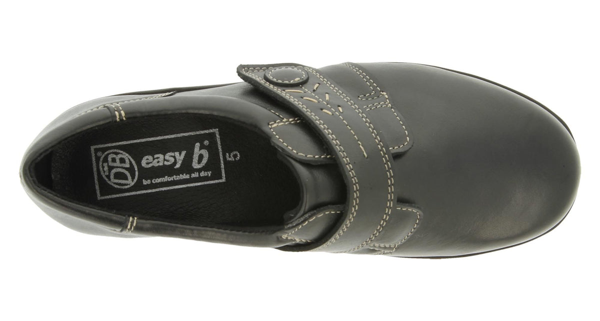 Easy B Velcro Shoe Black Rory 2V