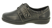 Load image into Gallery viewer, Easy B Velcro Shoe Black Rory 2V