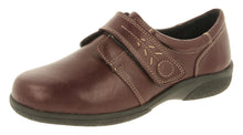 Load image into Gallery viewer, Easy B Velcro Shoe Burgundy Rory 2V