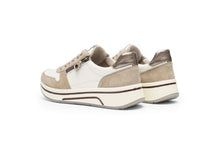 Load image into Gallery viewer, Ara | Sapporo Wide H Fit Lace &amp; Zip Trainers in Beige &amp; Cream | 12.27540.95