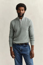 Load image into Gallery viewer, Gant Grey Green Zip Knit 8030292 10