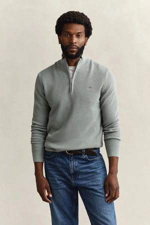 Gant Grey Green Zip Knit 8030292 10