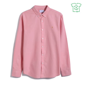 Farah F4WSB060 609 Slim Fit Shirt Pink