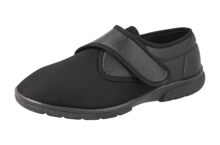 Easy B Black Velcro Shoe Carlton 2V