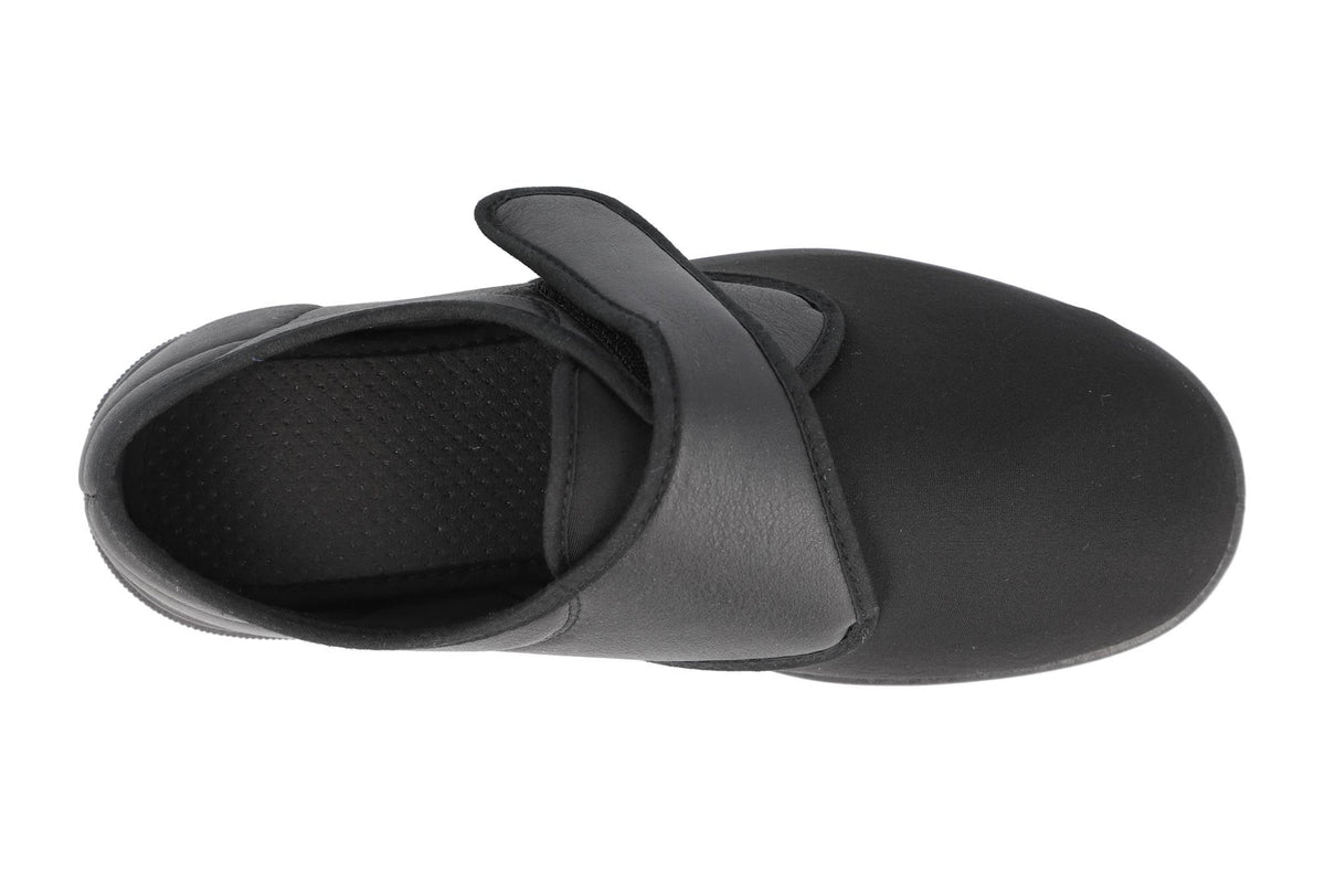 Easy B Black Velcro Shoe Carlton 2V