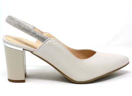 Bioeco Peal Leather Slingback Heels 4186 2380+1661