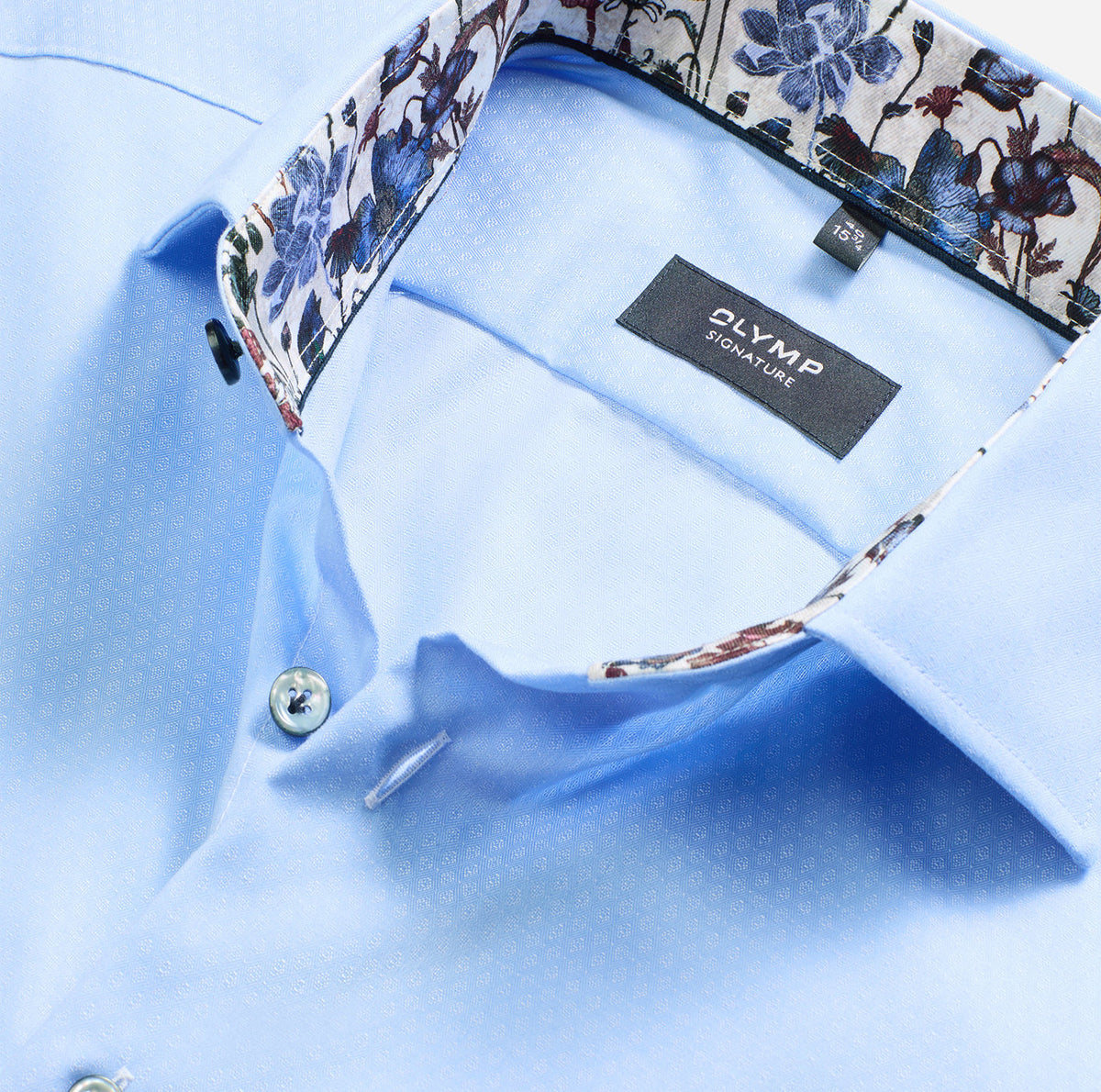 Olymp Signature Blue Print Shirt 8506 84 11