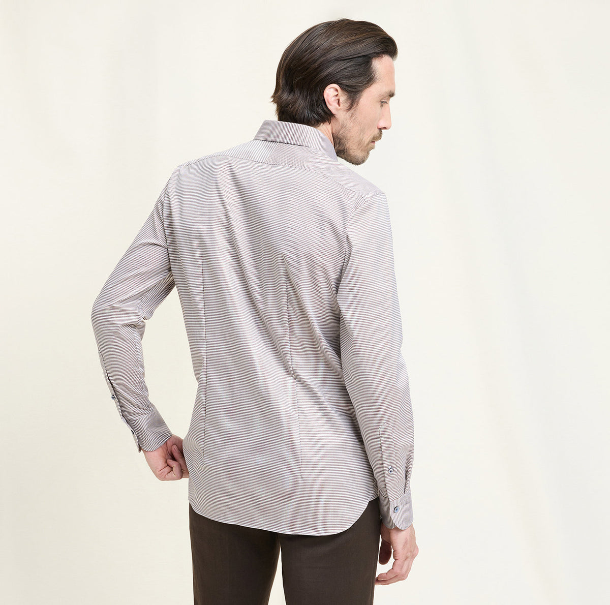 Olymp Signature Brown Shirt 8508 84 28
