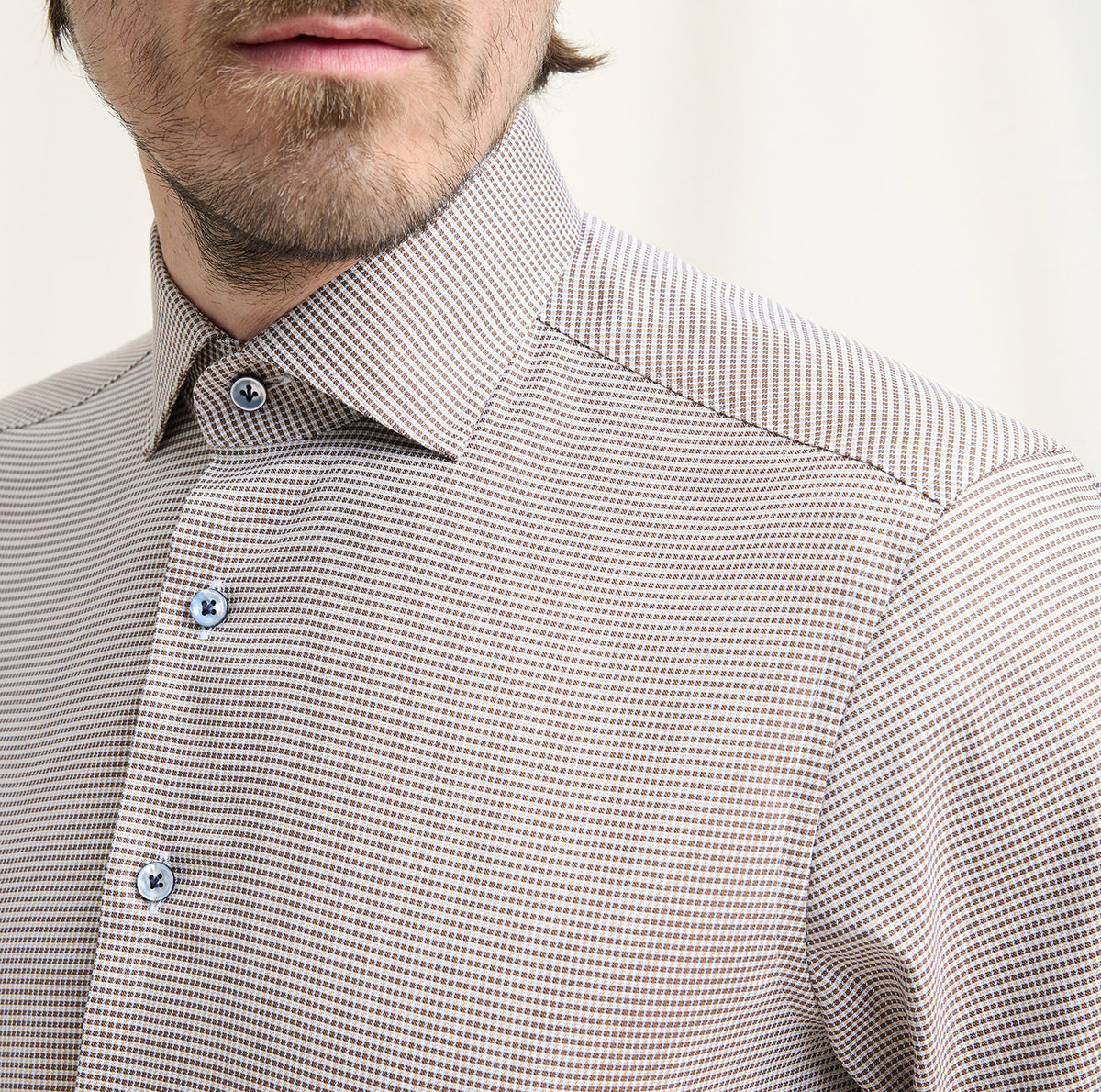 Olymp Signature Brown Shirt 8508 84 28