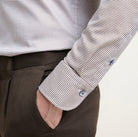 Olymp Signature Brown Shirt 8508 84 28