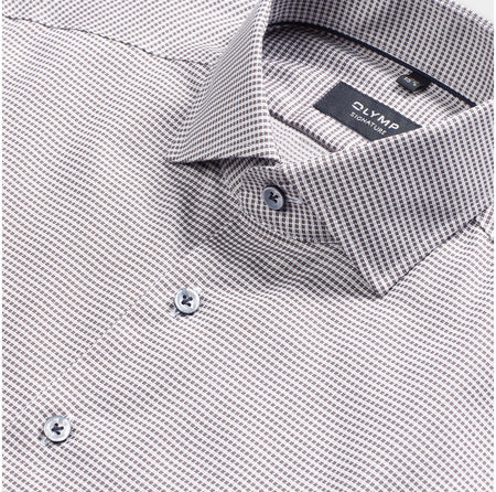 Olymp Signature Brown Shirt 8508 84 28