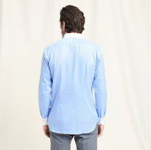 Load image into Gallery viewer, Olymp Signature Blue Striped Shirt 8509 84 11