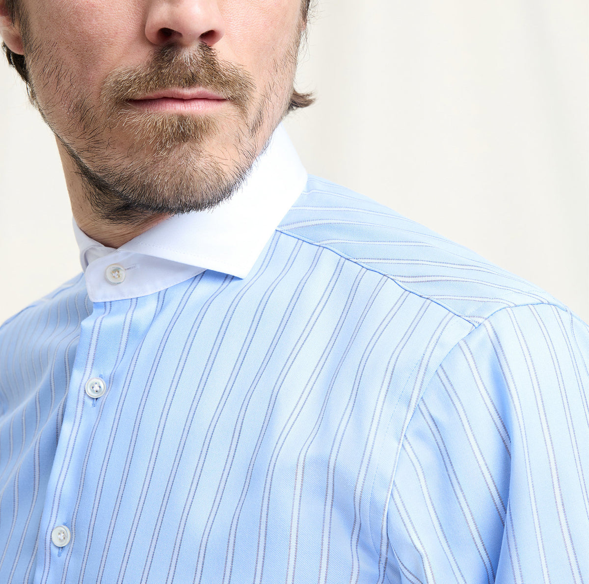 Olymp Signature Blue Striped Shirt 8509 84 11