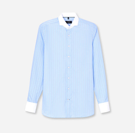 Olymp Signature Blue Striped Shirt 8509 84 11