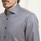 Olymp Signature Beige Printed Shirt 8522 84 14