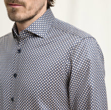 Load image into Gallery viewer, Olymp Signature Beige Printed Shirt 8522 84 14