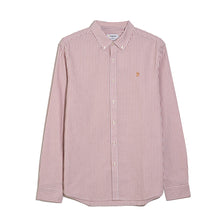 Load image into Gallery viewer, Farah Brewer Striped Shirt Coral F4WSB070 611