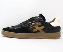 Load image into Gallery viewer, Another Trend Black Gold Trainers A032 9205