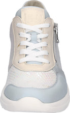 Waldläufer Low Wedge Trainers Sky Blue Multi 927H02-703-267