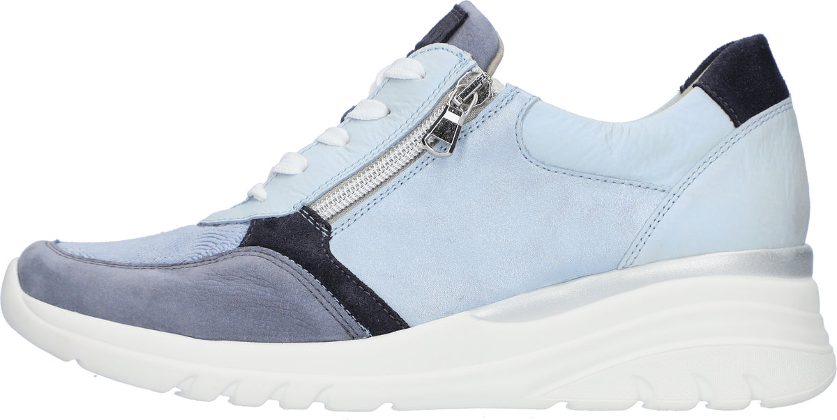 Waldläufer Low Wedge Trainers Jeans Sky Notte 927H02-705-524
