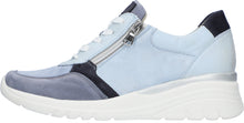 Load image into Gallery viewer, Waldläufer Low Wedge Trainers Jeans Sky Notte 927H02-705-524