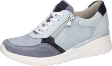 Load image into Gallery viewer, Waldläufer Low Wedge Trainers Jeans Sky Notte 927H02-705-524