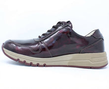 Load image into Gallery viewer, Waldläufer Wide H Fit Burgundy Trainers 957012 143 053 Brunello