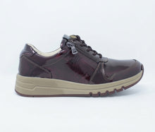 Load image into Gallery viewer, Waldläufer Wide H Fit Burgundy Trainers 957012 143 053 Brunello
