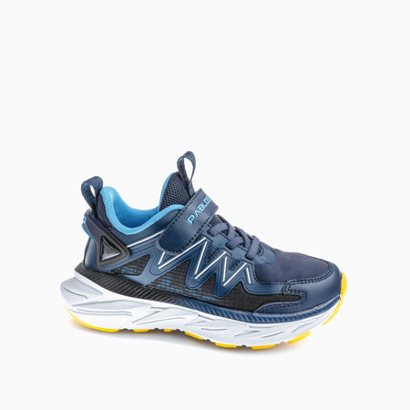 Pablosky | Lightweight Velcro & Elasticated Boys Shoes in Navy Sapphire | 978620