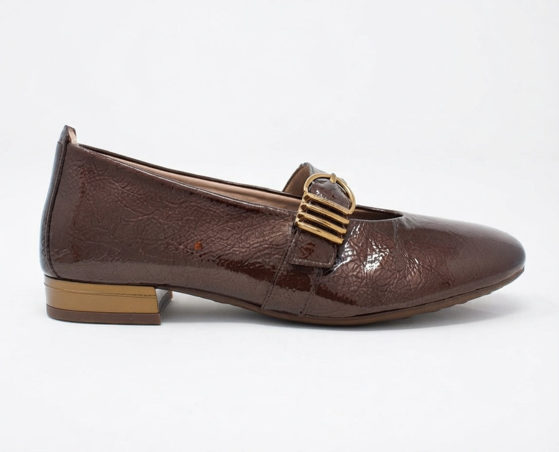 Hispanitas Espresso Brown Mary Jane Loafer HI265098